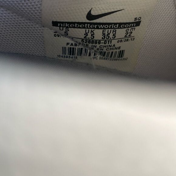 NIKE Women’s Dunk Sky High Hidden Wedge Gray White Leather Shoes # 528899-011  5 - Picture 3 of 9